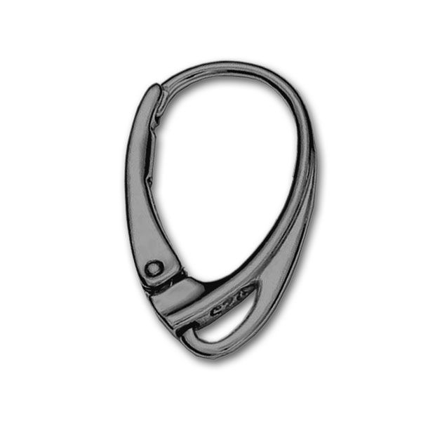 Bright Silver Lever back Earring Hook, 18x10.5mm, 925 (5 pair), Sova  Enterprises