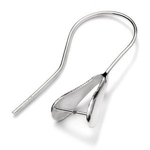 Silver open ear wire - BO 23 0,8x4,8x28 mm