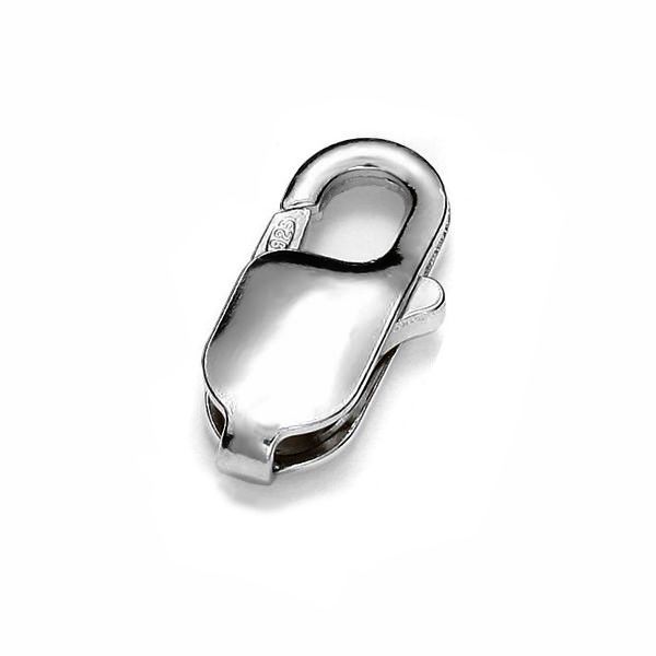 CHR 13 mm - End cap lobster clasp 13 mm, sterling silver 925