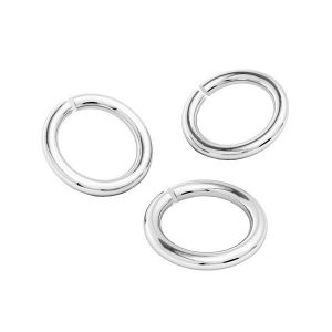 KC-0,80x3,00 - Open jump rings, sterling silver 925