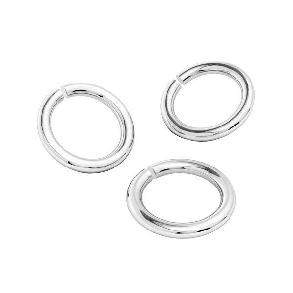 KC-0,80x4,00 - Open jump rings, sterling silver 925