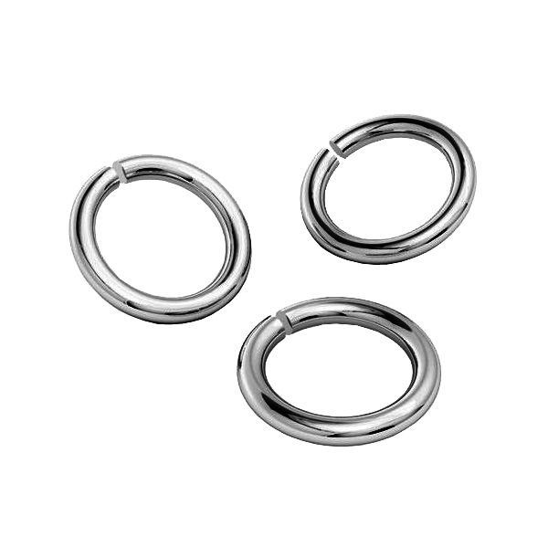 KC-0,95x4,00 (KC-6x6) - Open jump rings, sterling silver 925