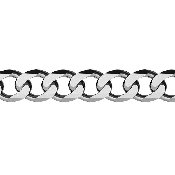 PD 120 6L, sterling silver curb chain 4,2 mm
