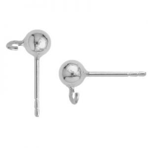 Ear post with 4mm ball - STP 4,0