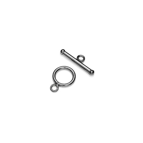 Toggle Clasps for Jewelry Sterling Silver 925 14mm knot 2 set