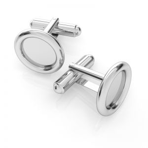 Silver setting for cufflinks - MTW 12,0 - polished
