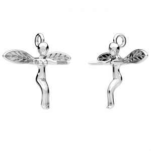 Fairy pendant*sterling silver 925*CHARM 32 10x18 mm