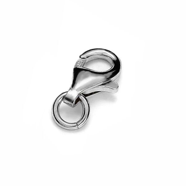 CHP SET 8 mm - Silver clasp with jump ring, sterling silver 925