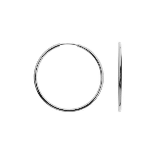 Round hoop earrings 4,0 cm - KL-160 1,8x40 mm