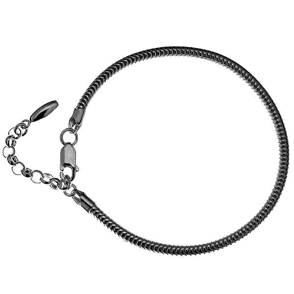 Bracelet beads base, silver 925, CST 3,0 (18 cm)