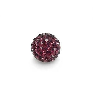 DISCOBALL 1 HOLE AMETHYST 6 MM