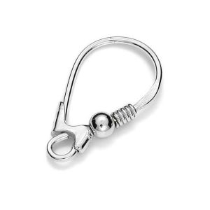 BZ 10 10,5x18 mm, Closed ear wire sterling silver