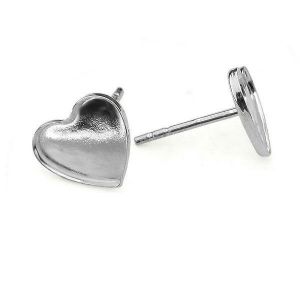 Base for earrings Swarovski heart 2808 - KLSG HKSV 2808 10 mm (2808 MM 10)