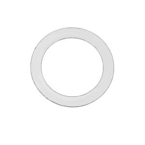 Medium silver circle for engrave - LK-0310 9,2x12,5 mm