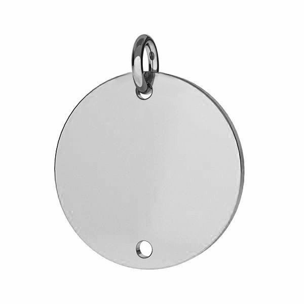 Round plate for engraving - ENGRAVE BASE 015 - 0,33 16,5x19 mm