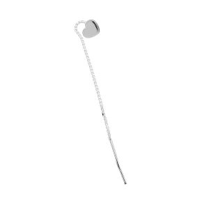 Cable earrings Swarovski heart 6mm base, KLA HKSV 2808 6 mm (2808 MM 6)