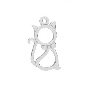 LK-0375 7x12,5 mm - Silver cat