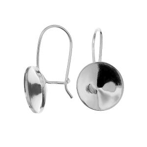 Silver earring post base for Swarovski Rivoli 5mm, KLSG OKSV 1122 5 mm  (1122 SS 24) - SILVEXCRAFT