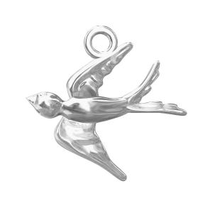 Swallow pendant, sterling silver 925, ODL-00005 15x15,4 mm