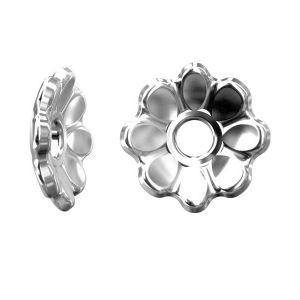 Silver flower spacer - ODL-00023 1,2x7 mm