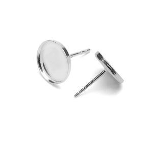 Base for earrings Magic Glos, sterling silver 925, KLS FMG-R - 1,30 10 mm