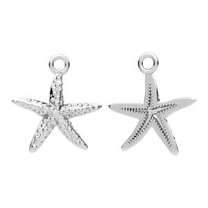 Starfish pendant, sterling silver 925*ODL-00070 14,5x15,5 mm