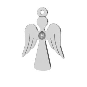 Angel pendant, Swarovski base, sterling silver 925, LK-0518 12x17 mm (2038 SS 6)
