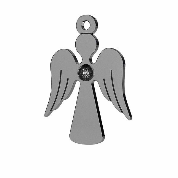 Angel pendant, Swarovski base, sterling silver 925, LK-0518 12x17 mm (2038 SS 6)