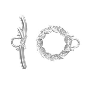 ODL-00098 14,3x23 mm, Sterling silver leaf clasp, sterling silver 925