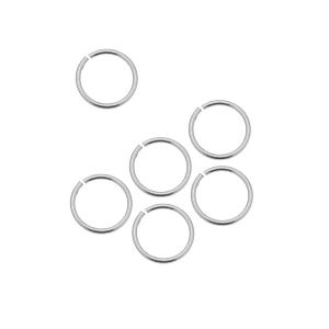 KC-0,60x4,50 - Open jump rings, sterling silver 925