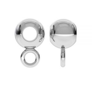CON 1H KCZ P2L 4,0 F:1,8 - Bead ball button charm spacer, streling silver 925