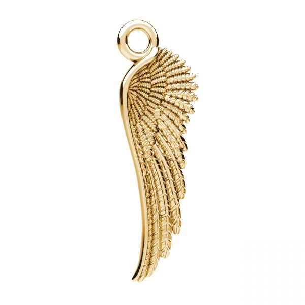 Angel wing pendant, sterling silver 925, ODL-00162 6,5x21 mm