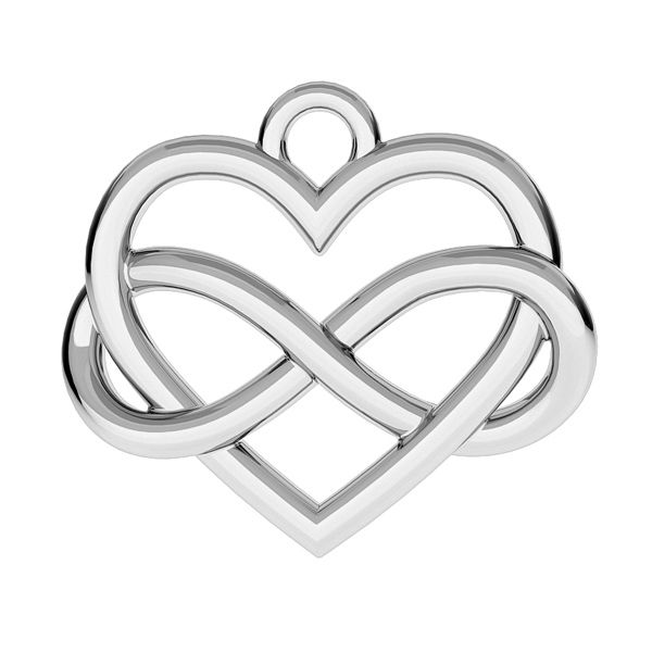 Pendant infinity sign with heart*sterling silver 925*ODL-00168 12