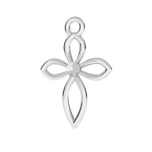 Cross pendant base Swarovski ODL-00185 ver.1 13,5x20 mm (1088 PP 18)