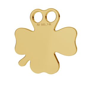 Clover gold 14K pendant LKZ-00002 - 0,30 mm