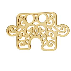 Puzzle openwork gold 14K pendant LKZ-00005 - 0,30 mm