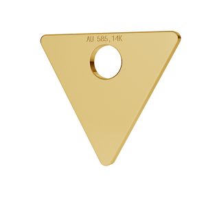 Triangle gold 14K pendant LKZ-00016 - 0,30 mm