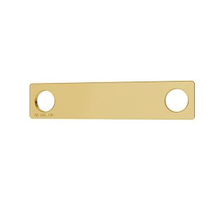 Rectangle gold 14K pendant LKZ-00018 - 0,30 mm