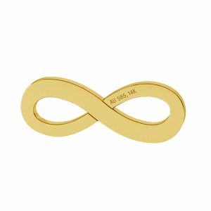 Infinity sign pendant gold 14K LKZ-00325 - 0,30 mm