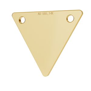 Triangle tag pendant gold 14K LKZ-00581 - 0,30 mm