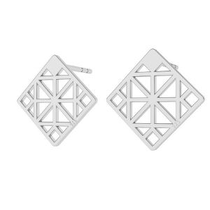 Square post earrings LK-0667 KLS - 0,50