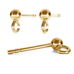 Ear post with 3mm ball STWZ 3,0 - AU 585,14K