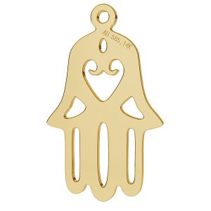 Hamsa pendant gold 14K BLZ-0083 - 0,30 mm Hamsa pendant gold 14K BLZ-0083 - 0,30 mm