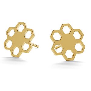 Flower post earrings gold 14K LKZ-00668 KLS - 0,30 mm Flower post earrings gold 14K LKZ-00668 KLS - 0,30 mm