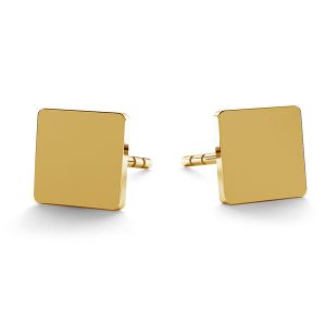 Round post earrings gold 14K LKZ-00933 KLS - 0,30 mm