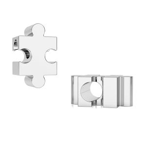 Trendy puzzle beads pendant, sterling silver 925, ODL-00233