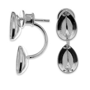 Ear jacket earrings base for Pear Fancy stones OKSV 4320 MM 10 BAR1