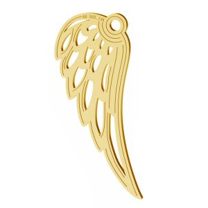 Angel wing gold pendant, AU 585 14K, LKZ-01305 - 0,30