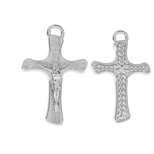 Crucifix pendant, sterling silver 925, ODL-00323