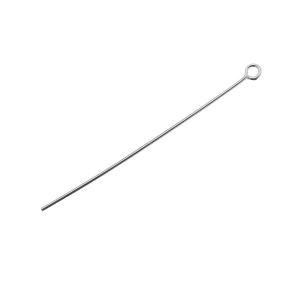 70 mm headpins with hook, sterling silver 925, SZPO 0,80 - 70 mm